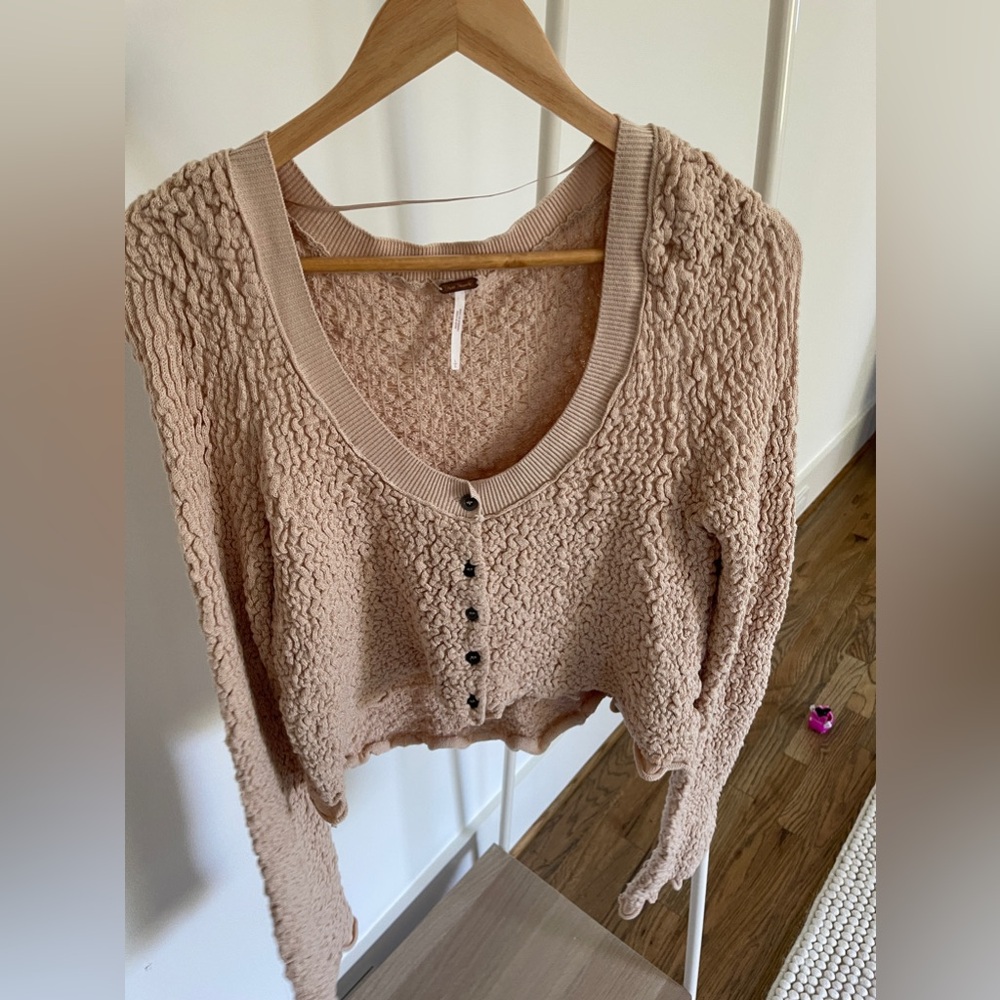 Free people cropped sweater size L